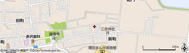 秋田県横手市増田町増田新町147周辺の地図