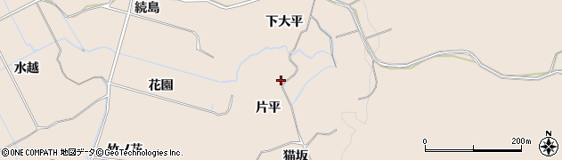 秋田県にかほ市象潟町片平周辺の地図