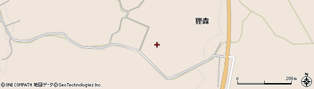 秋田県にかほ市象潟町（長人森）周辺の地図