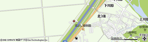 秋田県湯沢市岩崎（北２条）周辺の地図