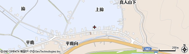 秋田県横手市増田町亀田（上掵）周辺の地図
