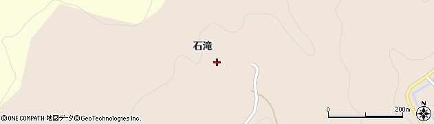 秋田県由利本荘市矢島町荒沢（石滝）周辺の地図