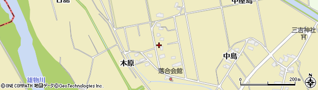 秋田県湯沢市八幡木原周辺の地図