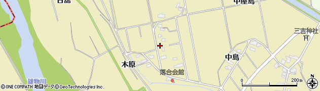 秋田県湯沢市八幡（木原）周辺の地図
