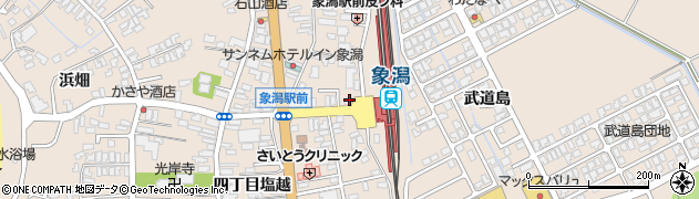 秋田県にかほ市象潟町家ノ後22周辺の地図