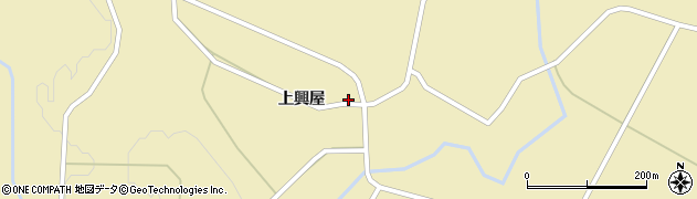 秋田県由利本荘市鳥海町下川内上興屋276周辺の地図