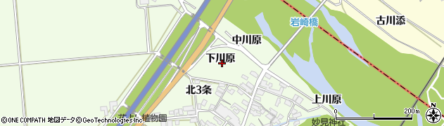 秋田県湯沢市岩崎（下川原）周辺の地図