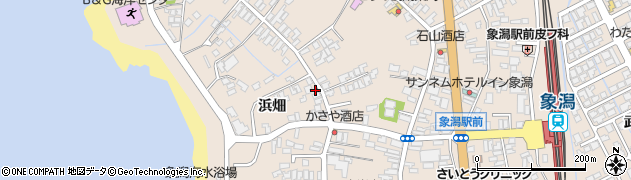 秋田県にかほ市象潟町浜畑36周辺の地図