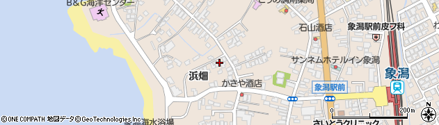 秋田県にかほ市象潟町浜畑34周辺の地図