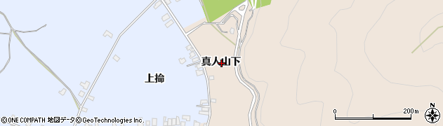 秋田県横手市増田町増田真人山下周辺の地図