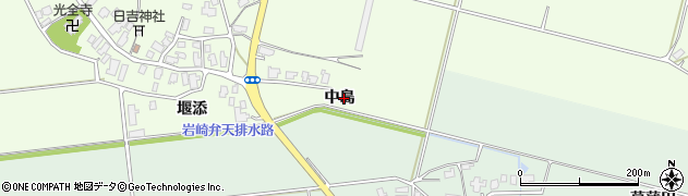 秋田県湯沢市角間（中島）周辺の地図