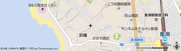 秋田県にかほ市象潟町浜畑37周辺の地図
