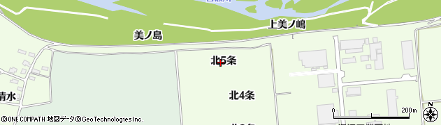 秋田県湯沢市岩崎（北５条）周辺の地図
