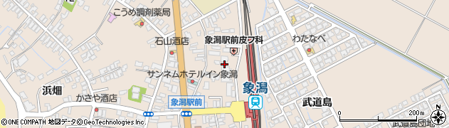 秋田県にかほ市象潟町家ノ後18周辺の地図