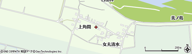 秋田県湯沢市角間（上角間）周辺の地図