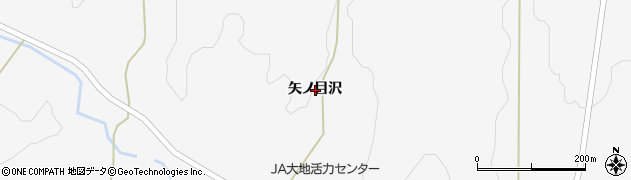 岩手県奥州市江刺玉里矢ノ目沢周辺の地図