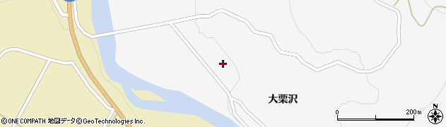 秋田県由利本荘市鳥海町栗沢家ノ前周辺の地図