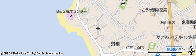 秋田県にかほ市象潟町二丁目塩越247周辺の地図