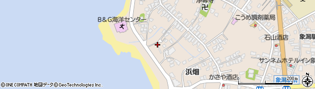 秋田県にかほ市象潟町二丁目塩越242周辺の地図