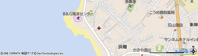 秋田県にかほ市象潟町二丁目塩越238周辺の地図
