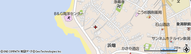 秋田県にかほ市象潟町二丁目塩越249周辺の地図