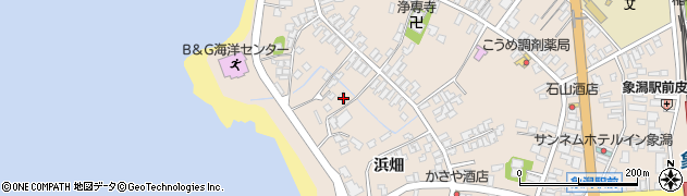 秋田県にかほ市象潟町二丁目塩越250周辺の地図
