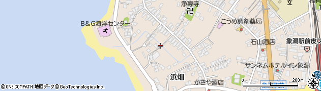 秋田県にかほ市象潟町二丁目塩越253周辺の地図