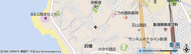 秋田県にかほ市象潟町二丁目塩越140周辺の地図
