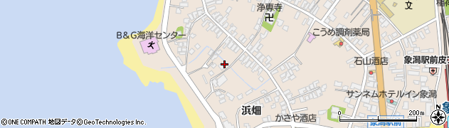 秋田県にかほ市象潟町二丁目塩越252周辺の地図