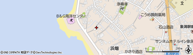 秋田県にかほ市象潟町二丁目塩越236周辺の地図