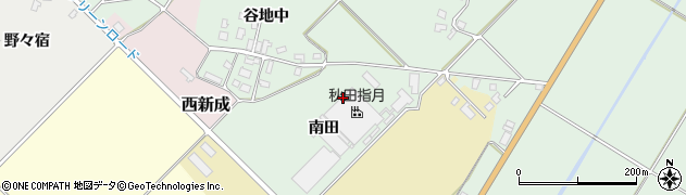 秋田県羽後町（雄勝郡）足田（南田）周辺の地図
