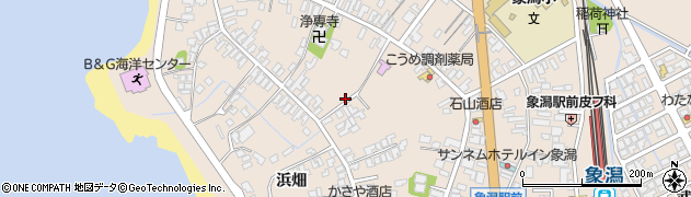 秋田県にかほ市象潟町二丁目塩越33周辺の地図