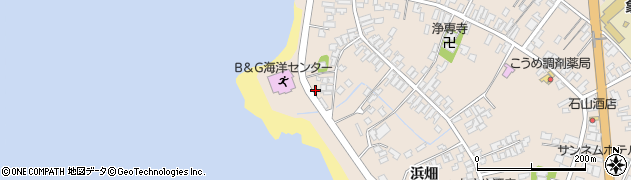 秋田県にかほ市象潟町二丁目塩越207周辺の地図