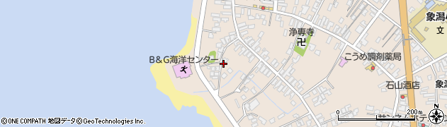 秋田県にかほ市象潟町二丁目塩越177周辺の地図