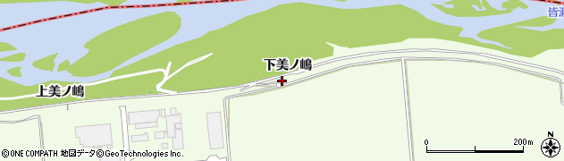 秋田県湯沢市岩崎（下美ノ嶋）周辺の地図