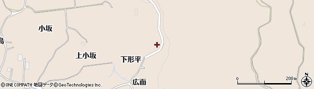 秋田県にかほ市象潟町下形平周辺の地図