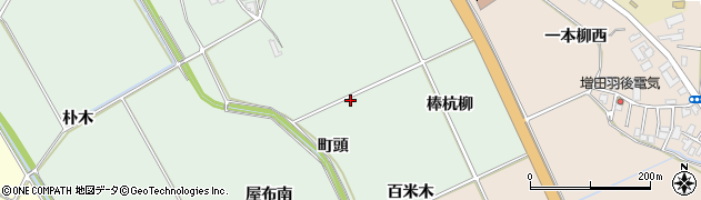 秋田県横手市十文字町仁井田百米木周辺の地図
