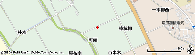 秋田県横手市十文字町仁井田（百米木）周辺の地図