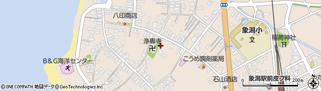 秋田県にかほ市象潟町二丁目塩越50周辺の地図