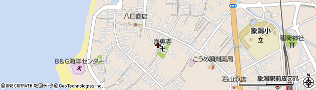 秋田県にかほ市象潟町二丁目塩越58周辺の地図