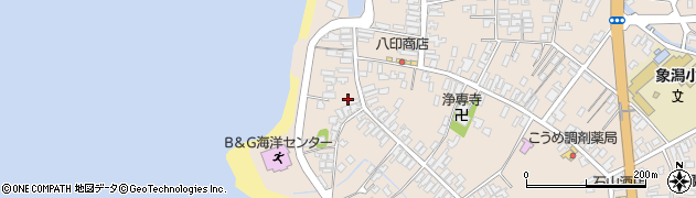秋田県にかほ市象潟町二丁目塩越193周辺の地図