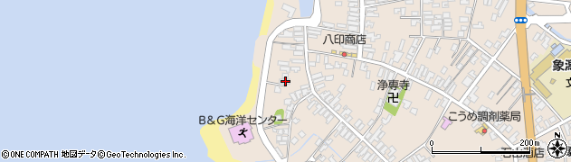 秋田県にかほ市象潟町二丁目塩越196周辺の地図