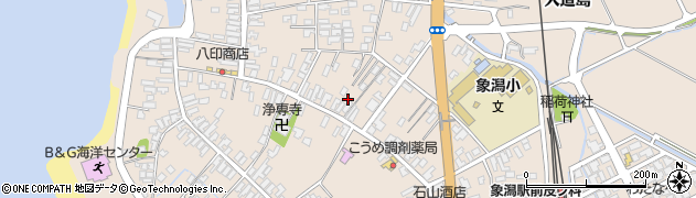 秋田県にかほ市象潟町二丁目塩越25周辺の地図