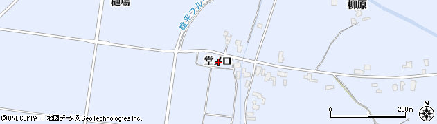 秋田県横手市増田町亀田堂ノ口周辺の地図