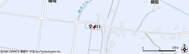 秋田県横手市増田町亀田（堂ノ口）周辺の地図