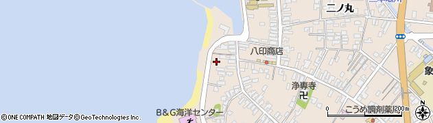 秋田県にかほ市象潟町二丁目塩越204周辺の地図
