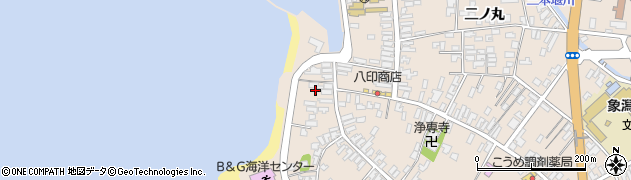 秋田県にかほ市象潟町二丁目塩越200周辺の地図