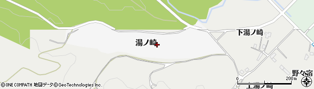 秋田県羽後町（雄勝郡）湯ノ崎周辺の地図
