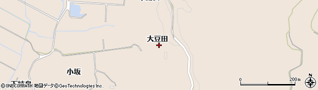 秋田県にかほ市象潟町（大豆田）周辺の地図