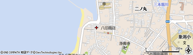 秋田県にかほ市象潟町一丁目塩越171周辺の地図